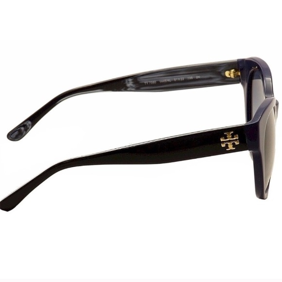 tory burch // navy + black sunnies w/blue lenses - Picture 5 of 7